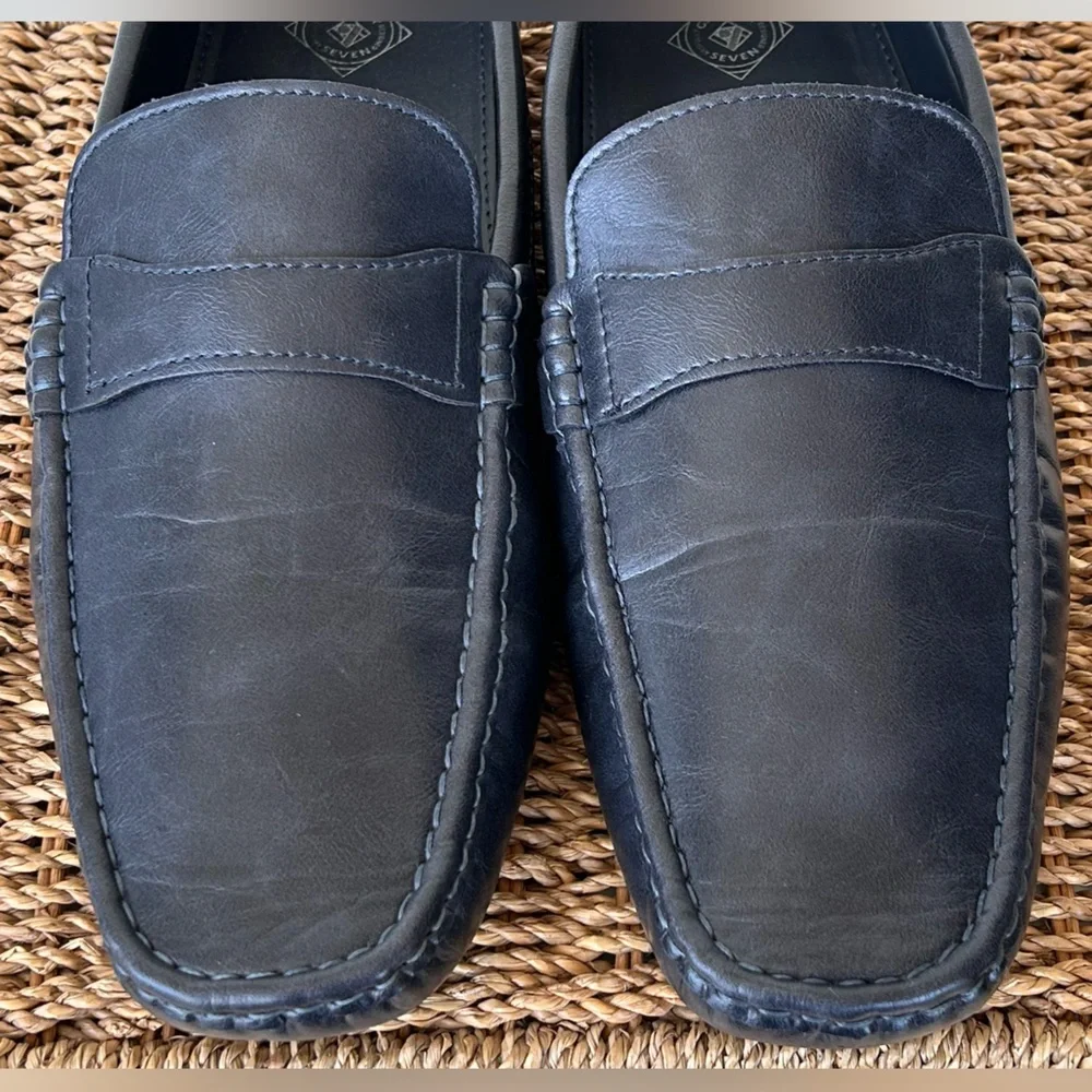 Gallery Seven Men’s Casual Slip On Driver Loafers‎ Navy Size 14